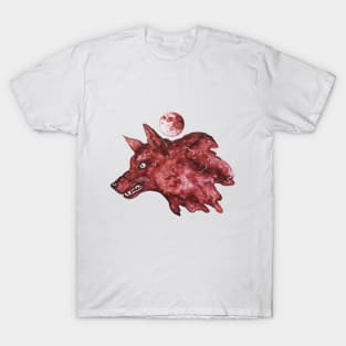 Moon wakes the wolf T-Shirt